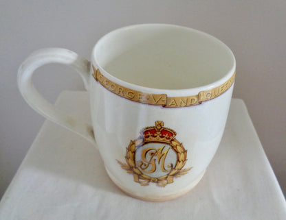 1935 George V Silver Jubilee Mug By Taylor & Kent Pottery