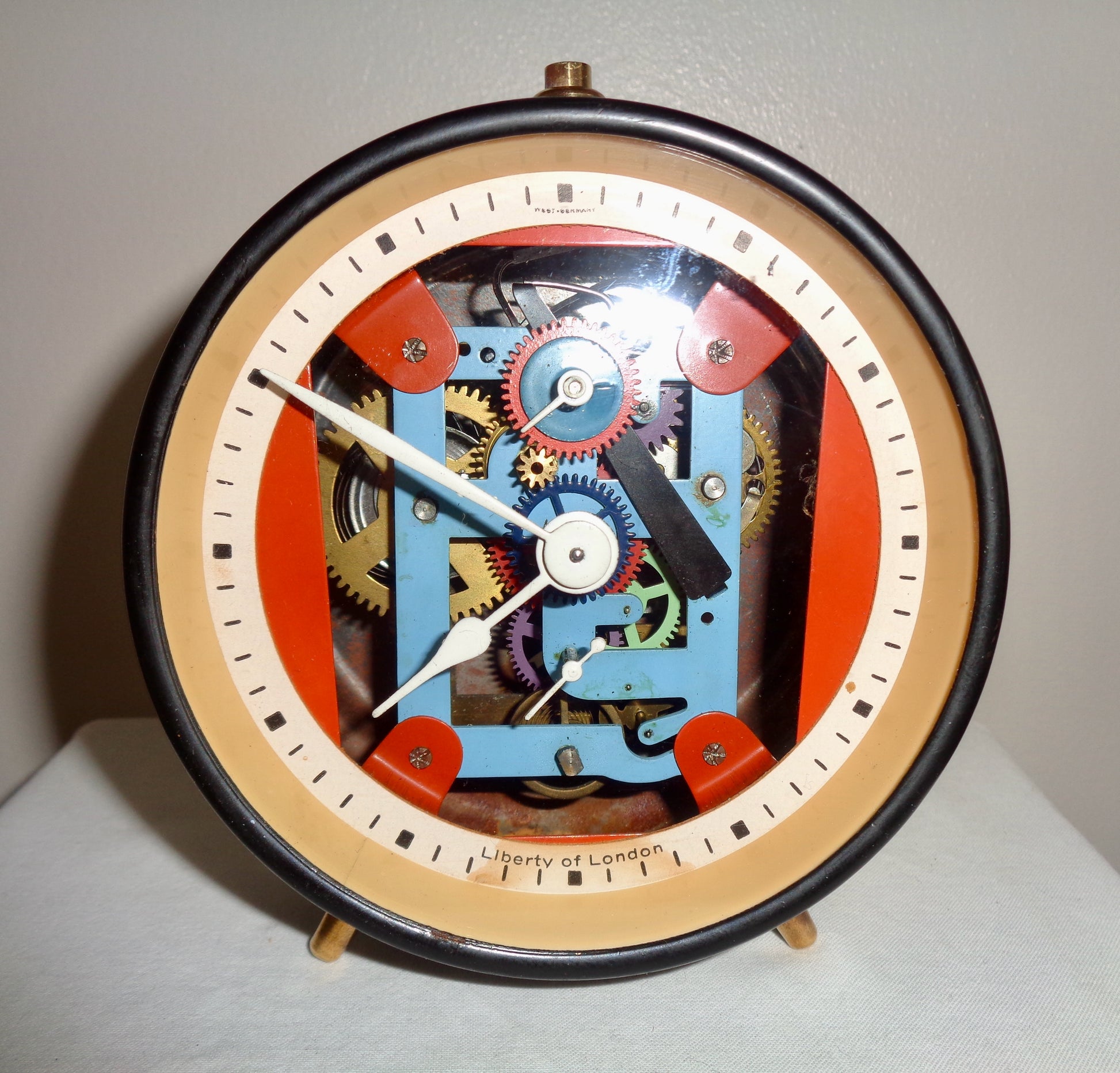 1967 Vintage Liberty of London Skeleton Alarm Clock