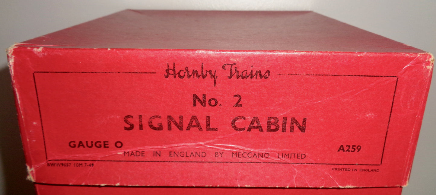 Hornby Meccano O Gauge Model Railway Tinplate Signal Cabin No.2 A259