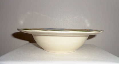 1930s Royal Doulton Dickens Ware Alfred Jingle Lipped Fluted 6.5 Inch Soup Bowl. Pattern Number D2973