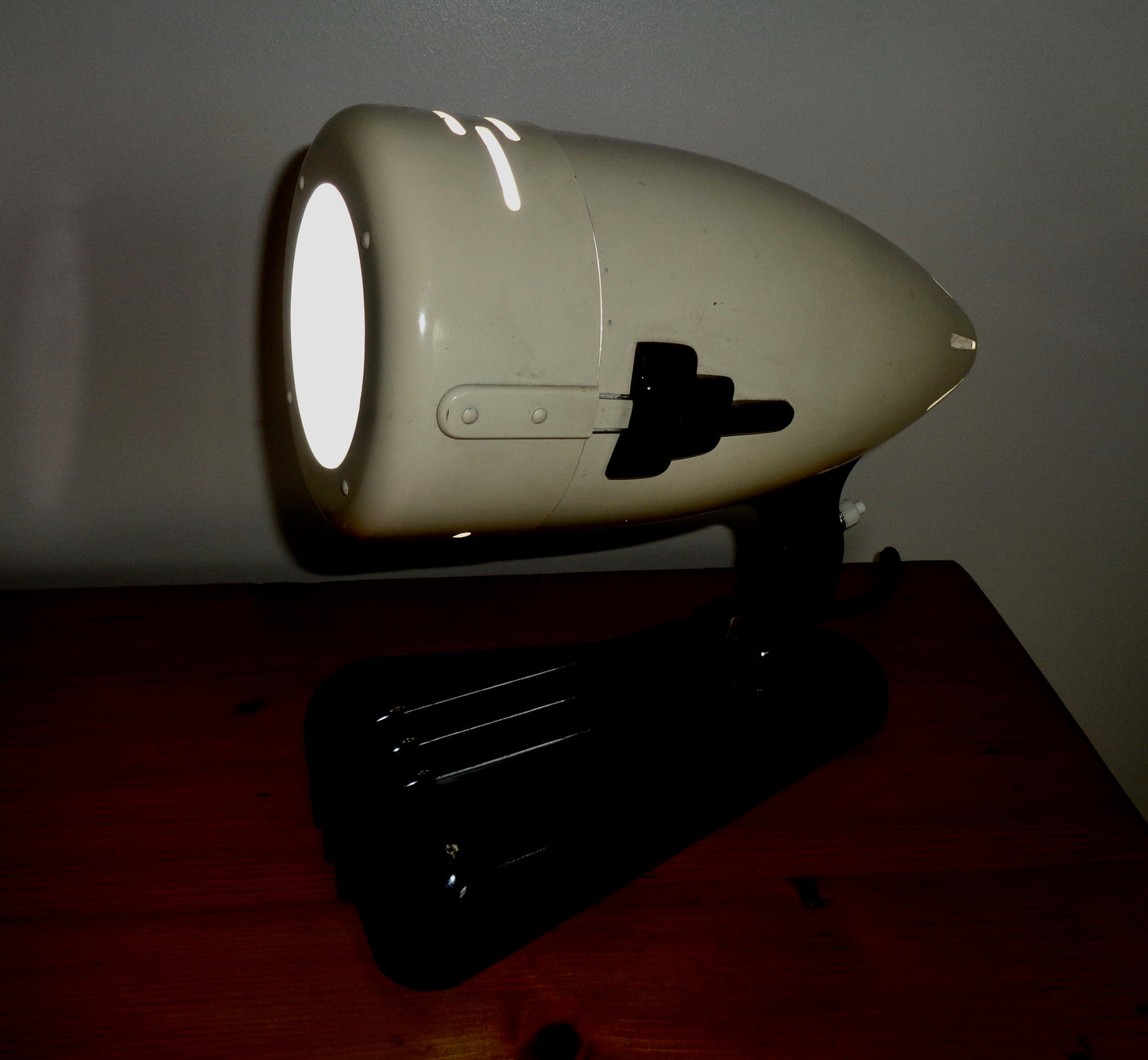 1950s Hanau Bakelite UV Tanning Lamp Repurposed As a Table Lamp