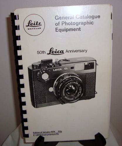 1974 Leica 50th Anniversary General Catalogue of Photographic Equipment