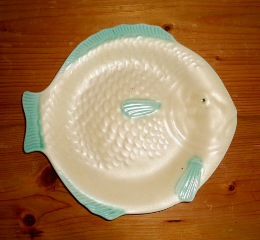 1930s Shorter & Son Staffordshire Pottery Fish plate