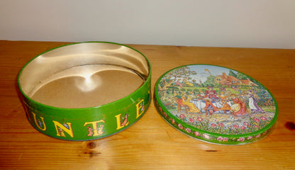 1980 Huntley And Palmer Rude Edwardian Garden Party Biscuit Tin