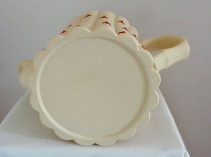 Wedgwood Terracotta on Primrose Jasper Bamboo Pottery Teapot