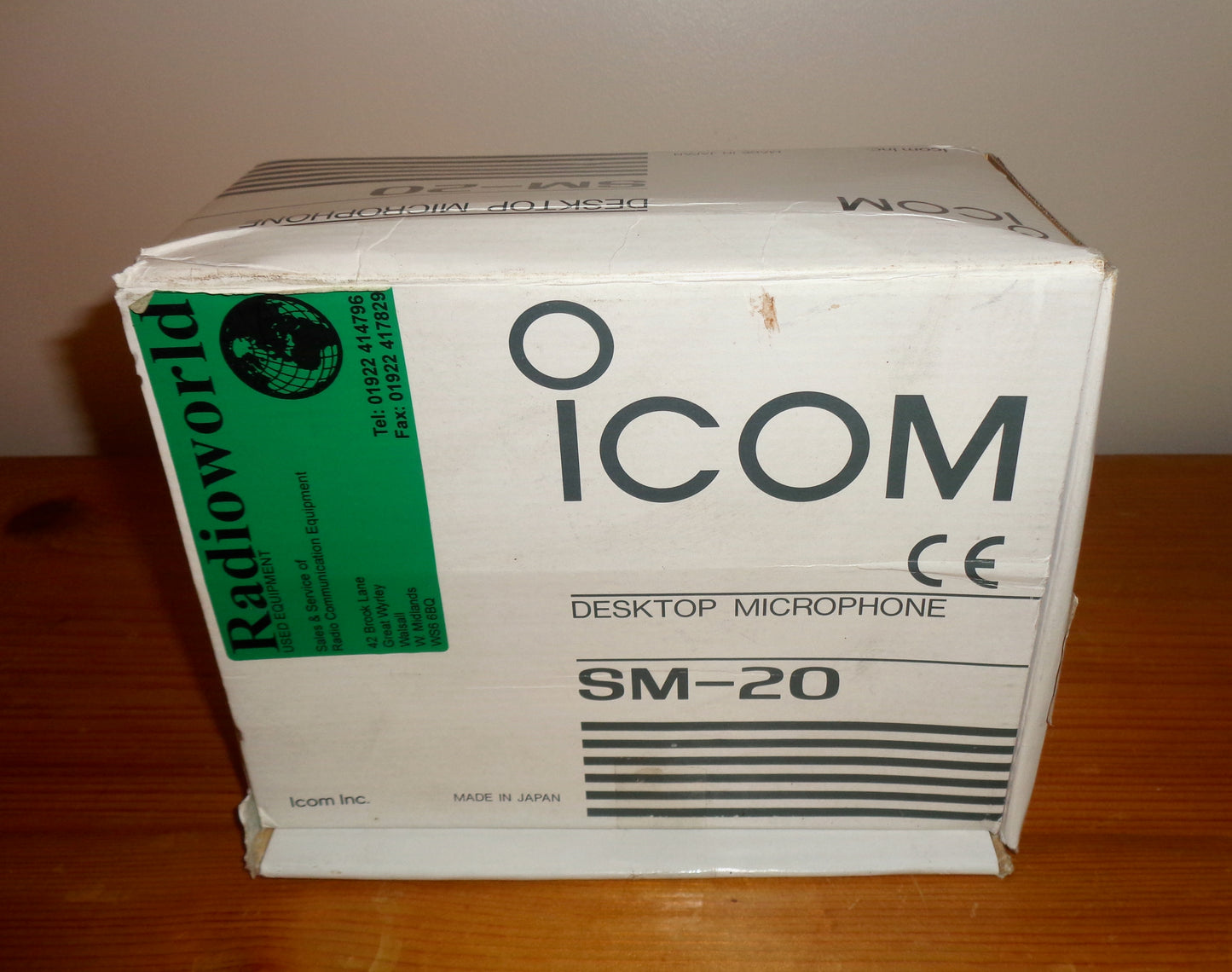 Icom SM20 600 Ohm 8 Pin Base Station Desk Microphone