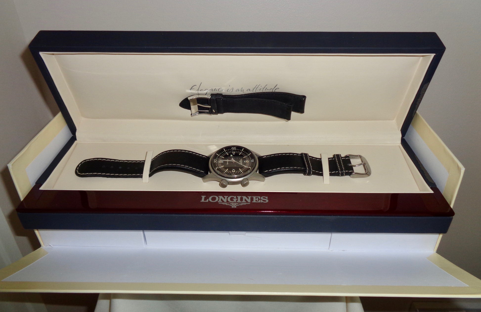2008 Longines Tourneau Legend Diver Automatic Watch. Boxed With Paperwork