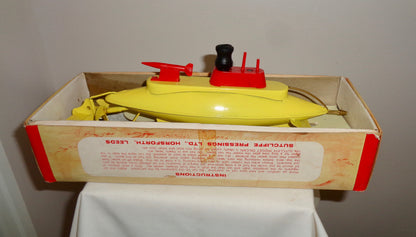 1970s Sutcliffe Clockwork Model Sea Wolf Atomic Submarine