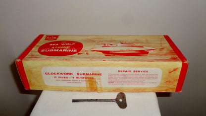1970s Sutcliffe Clockwork Model Sea Wolf Atomic Submarine