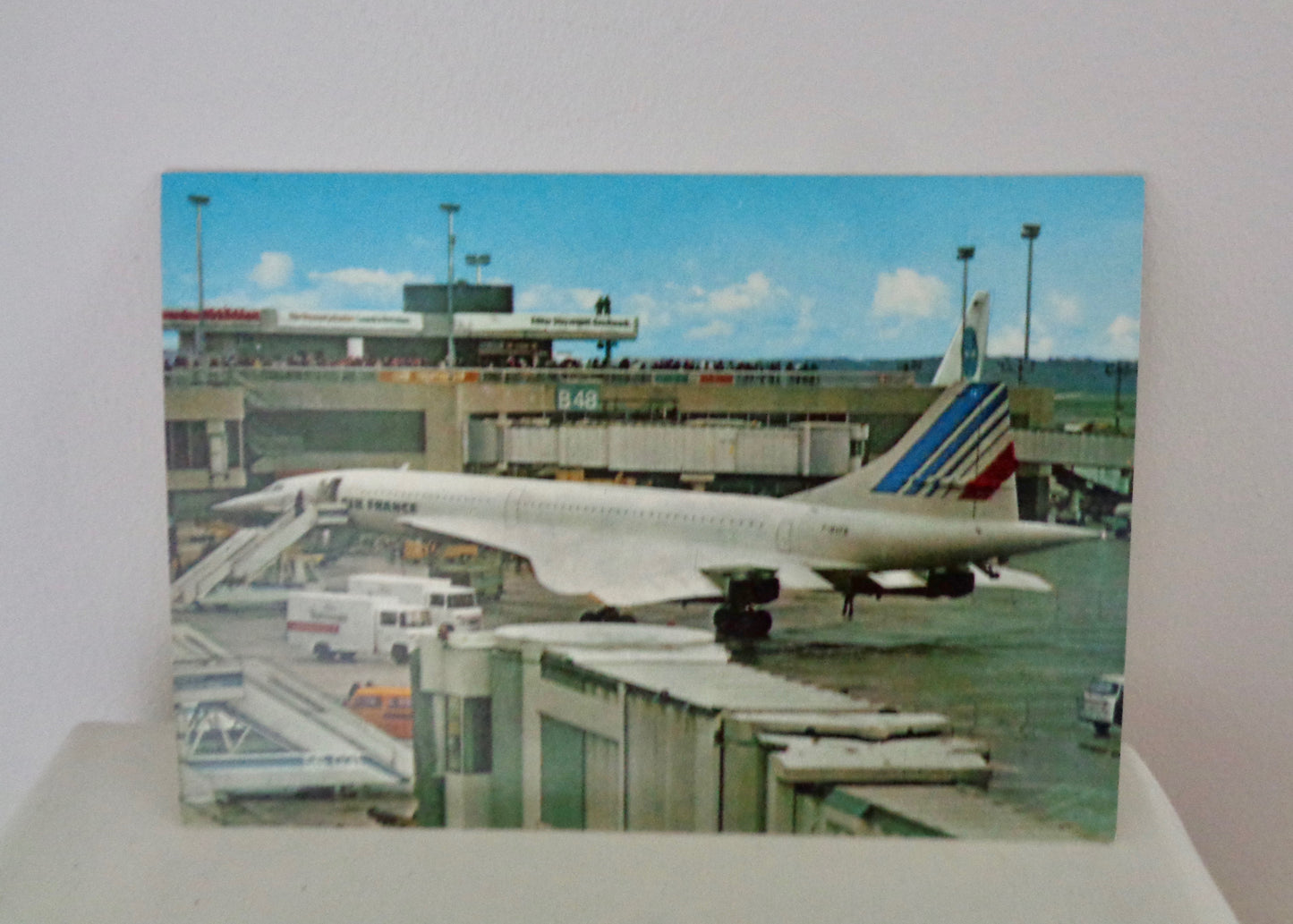 Vintage Concorde Postcard Featuring Concorde at Frankfurt Main Airport by Michel & co