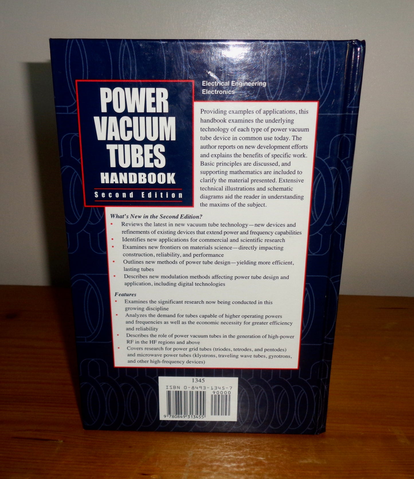 1999 Power Vacuum Tubes Handbook Second Edition By Jerry C Whitaker ISBN 0849313457