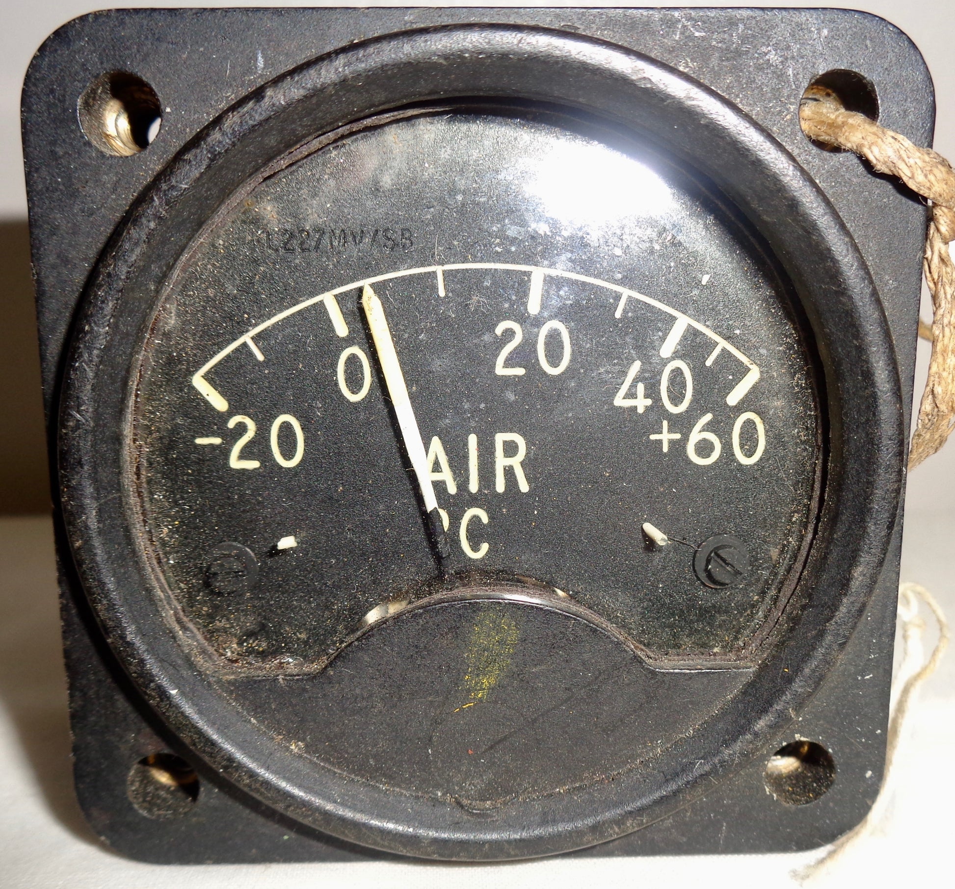 1940s Smiths Aircraft Air Temperature Cockpit Gauge