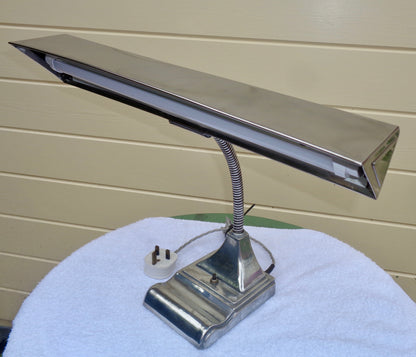 Vintage Fluorescent Flexarm Desk Lamp By The Art Speciality Co. Chicago 