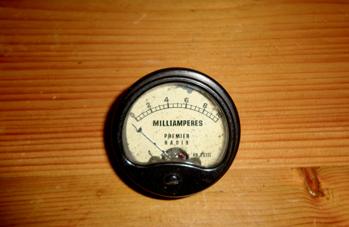1930s Premier Radio Milliamp Ammeter