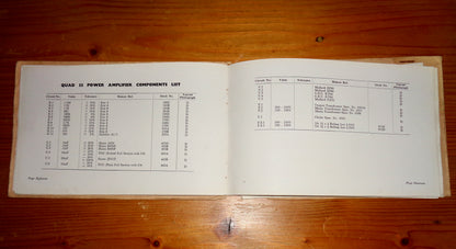 Original Quad 22 Control Unit And Quad II Power Amplifier Instruction Book Issue 3 12.59