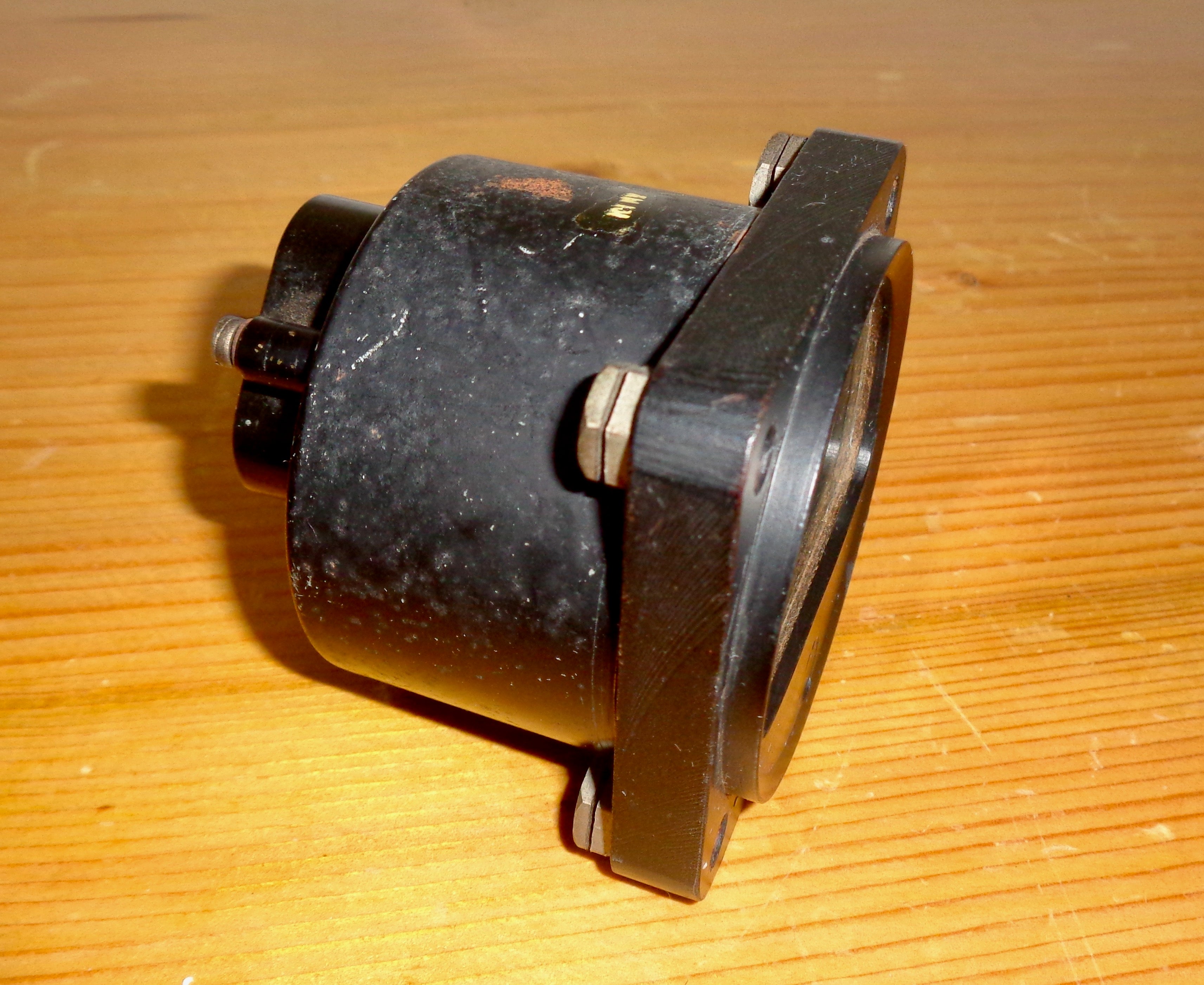 1940s Smiths Aircraft Oil Temperature 24 Volt Cockpit Gauge Number 895   DSC04152 