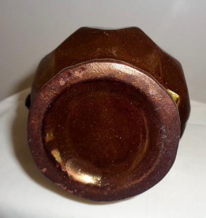 Antique Small Copper Lustre Staffordshire Pottery Jug/Creamer