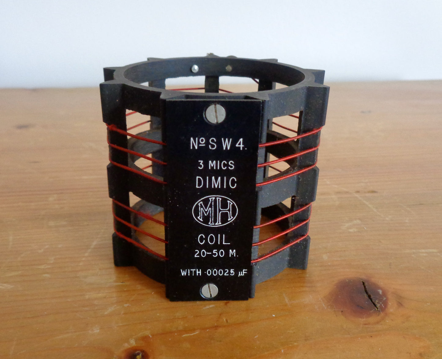 1928 McMichael Dimic Coil SW4 20-50M With 0.00025 Micro Farads In Its Original Box