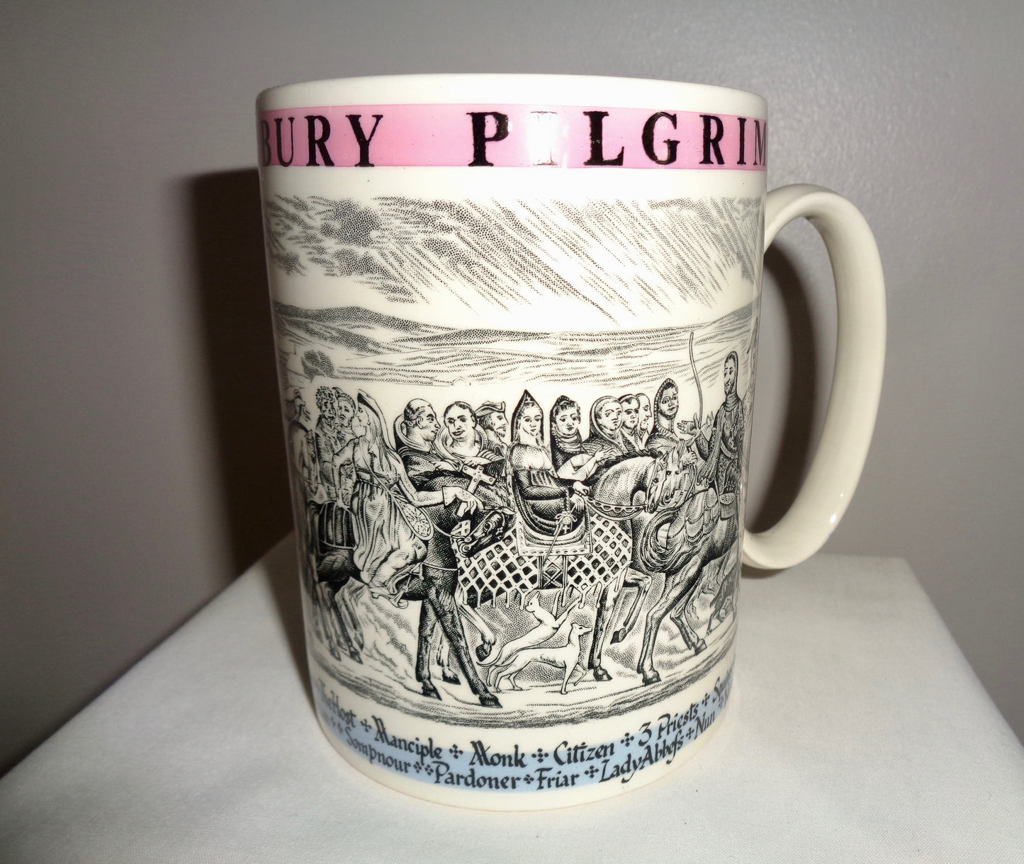 1960s Wedgwood Chaucer's Canterbury Pilgrims Commemorative Mug