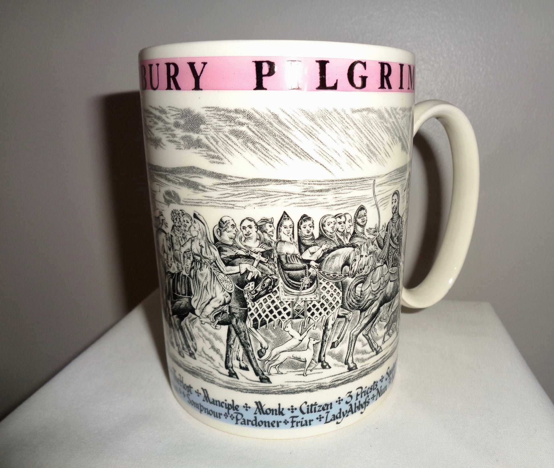 1960s Wedgwood Chaucer's Canterbury Pilgrims Commemorative Mug