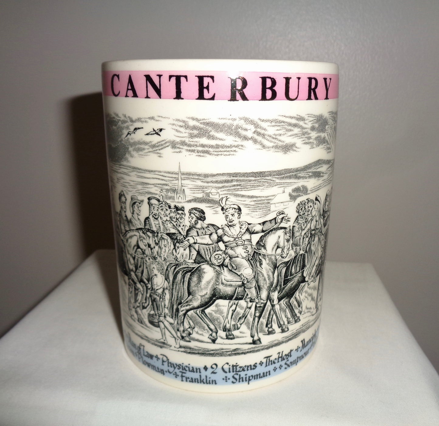 1960s Wedgwood Chaucer's Canterbury Pilgrims Commemorative Mug