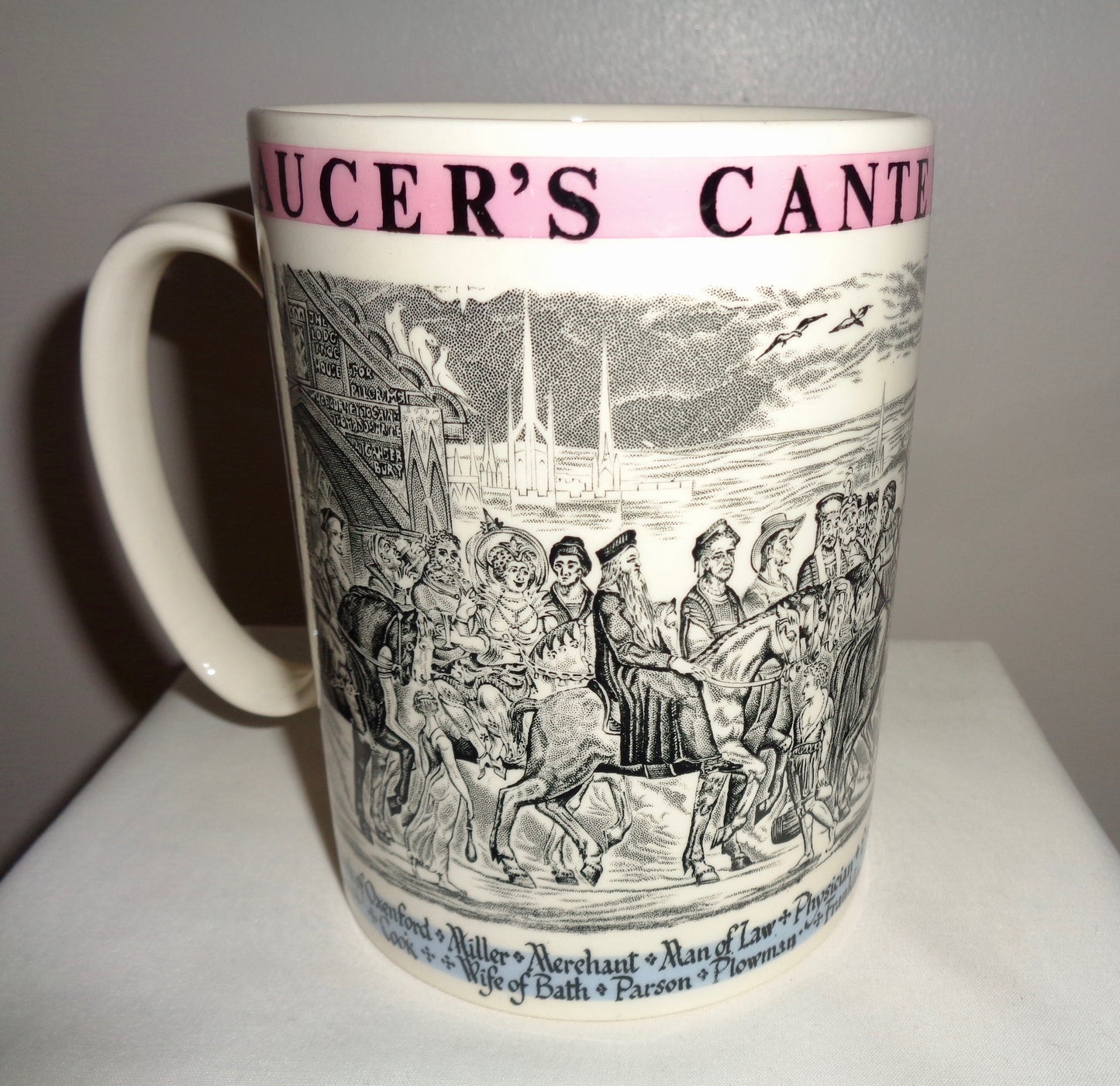 1960s Wedgwood Chaucer's Canterbury Pilgrims Commemorative Mug