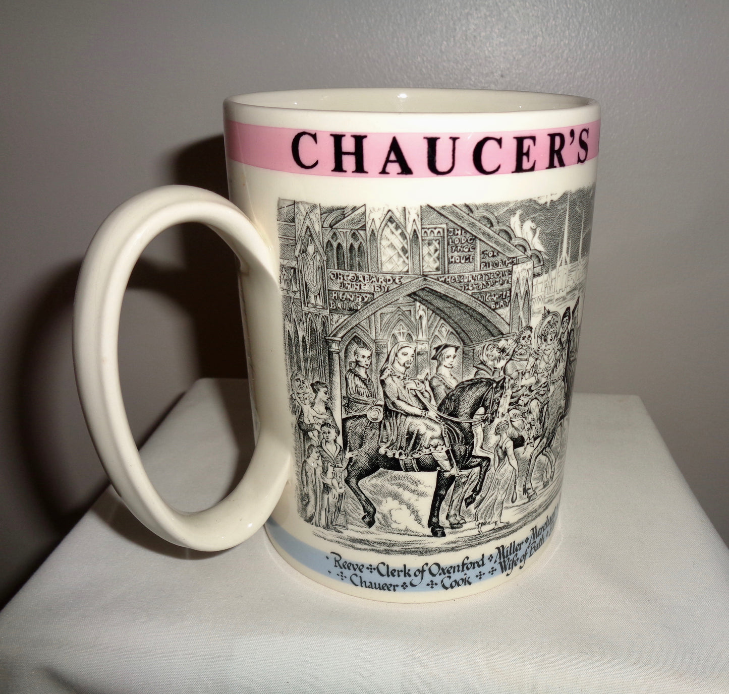 1960s Wedgwood Chaucer's Canterbury Pilgrims Commemorative Mug
