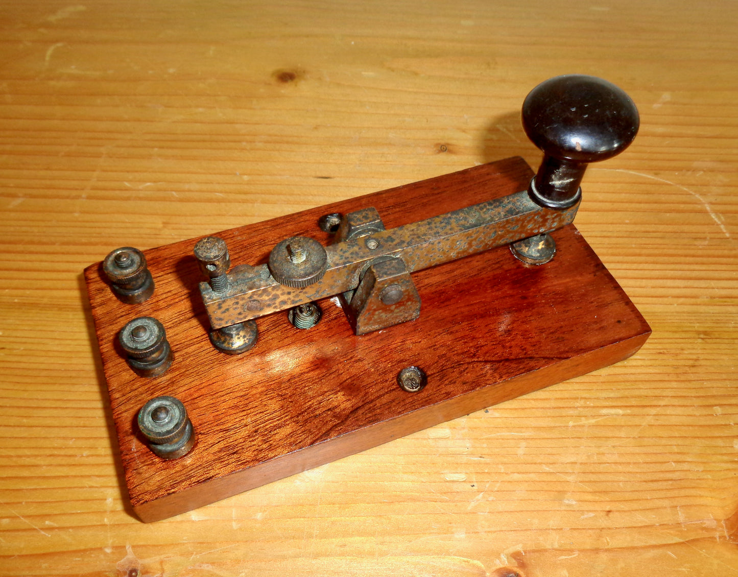 1920s British Straight Sending Morse Key Possibly Made By Franks