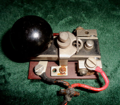 WW2 YA1860 Military Morse Key Used In Field Telephone / Telegraph / B2 Spy Set Radios