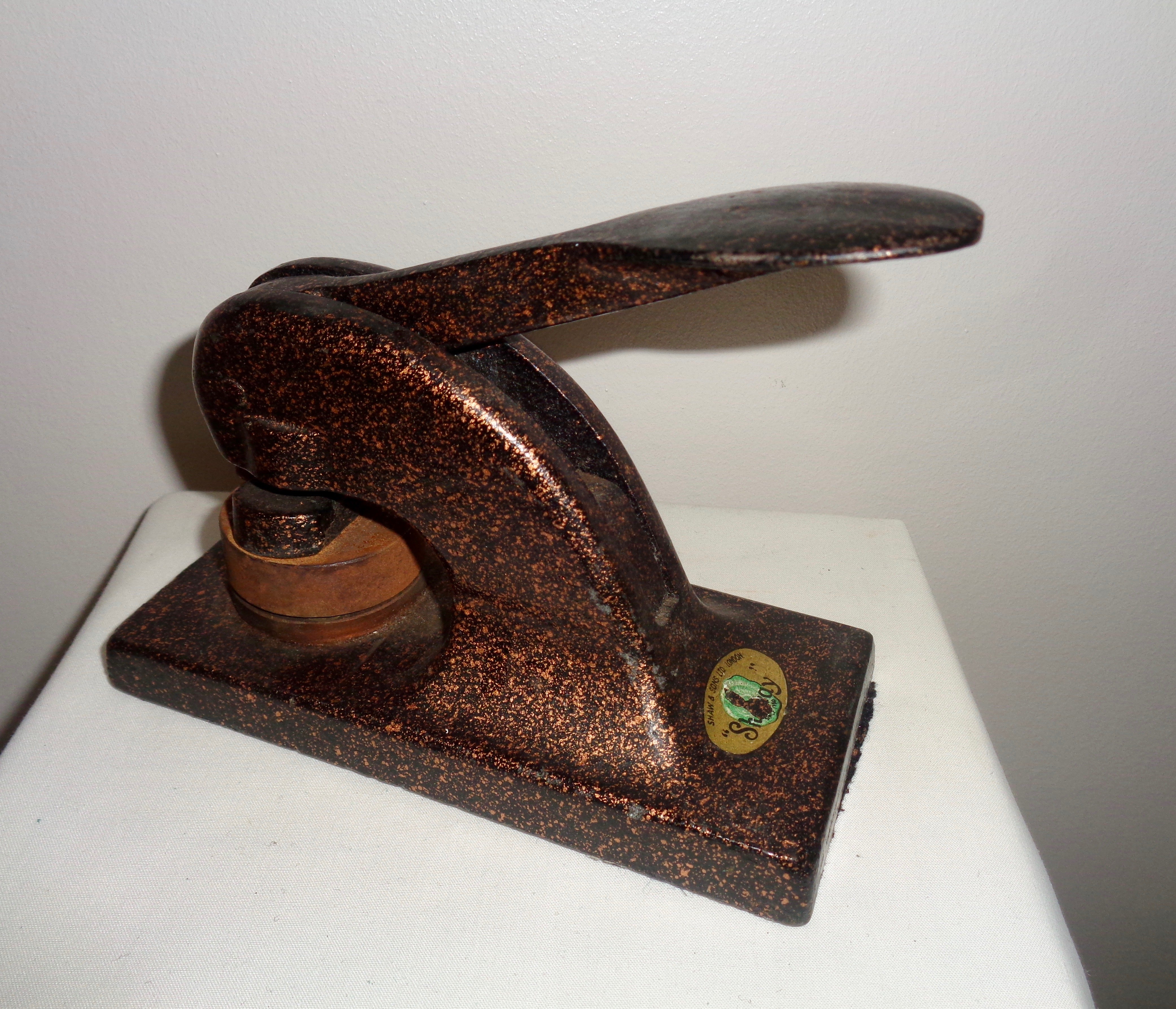 Vintage Paper Embosser Stamp Press By Shaway Shaw Sons Mullard