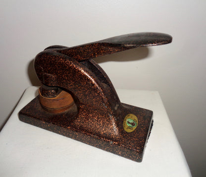 Vintage Paper Embosser Stamp/Press By Shaway Shaw & Sons