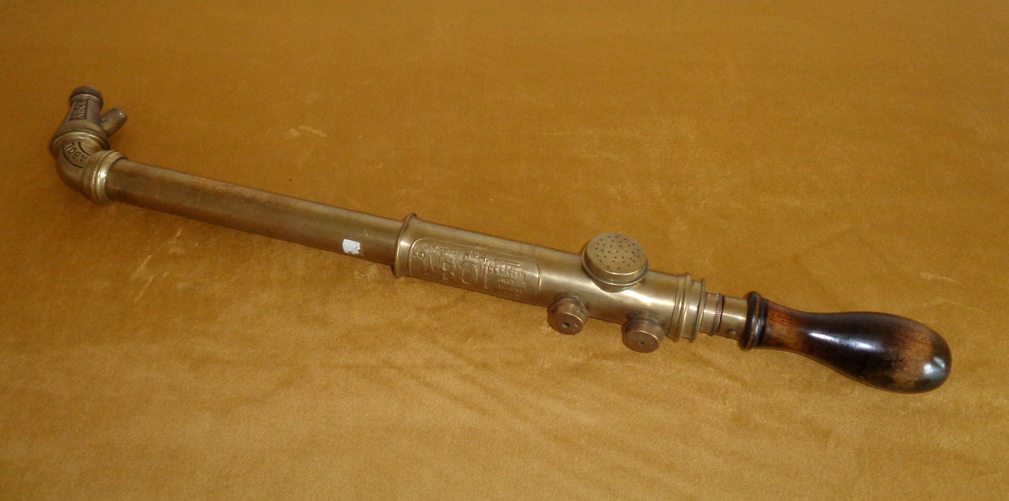 Antique Brass ABOL No.4 Syringe Pump Action Garden Rose Sprayer