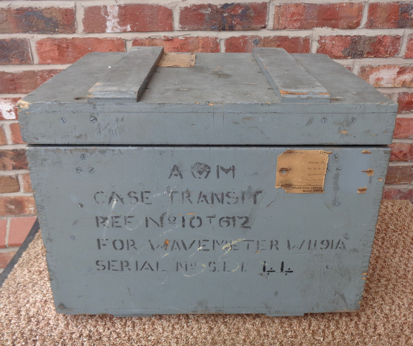 WW2 Wavemeter W1191A Air Ministry Reference 10T/565 In Its Transit Case