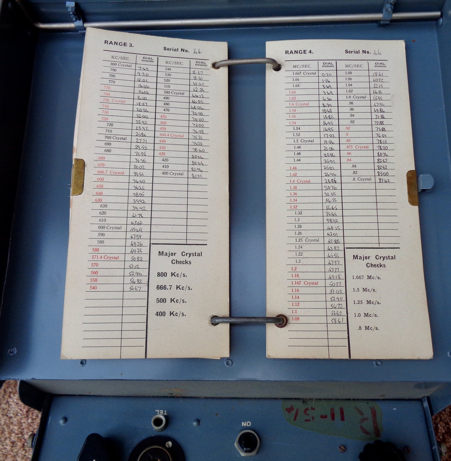 WW2 Wavemeter W1191A Air Ministry Reference 10T/565 In Its Transit Case