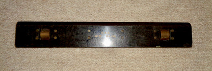 Ebony and Brass Rolling Straight Edge Rule, HNB Mk II B6292