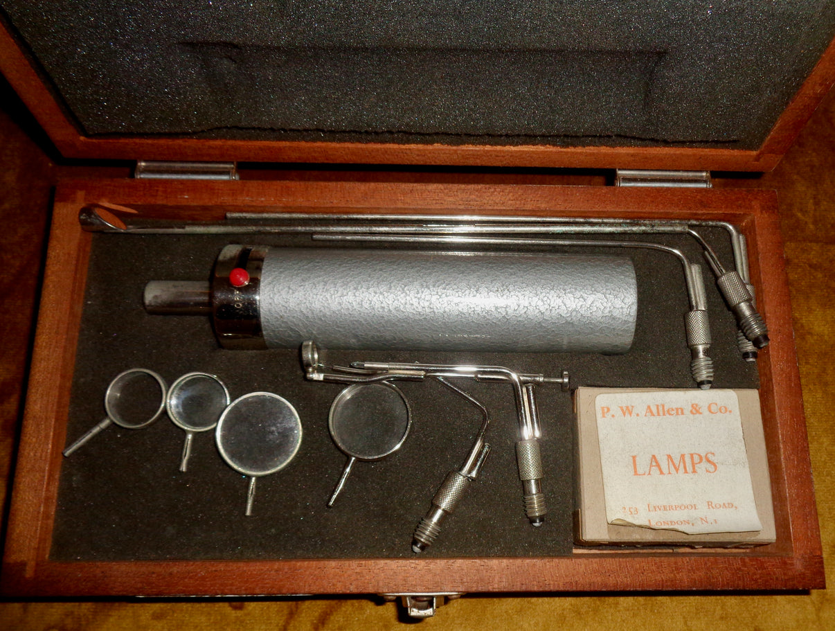 Vintage PW Allen Visual Inspection Light probes In A Wooden Case ...