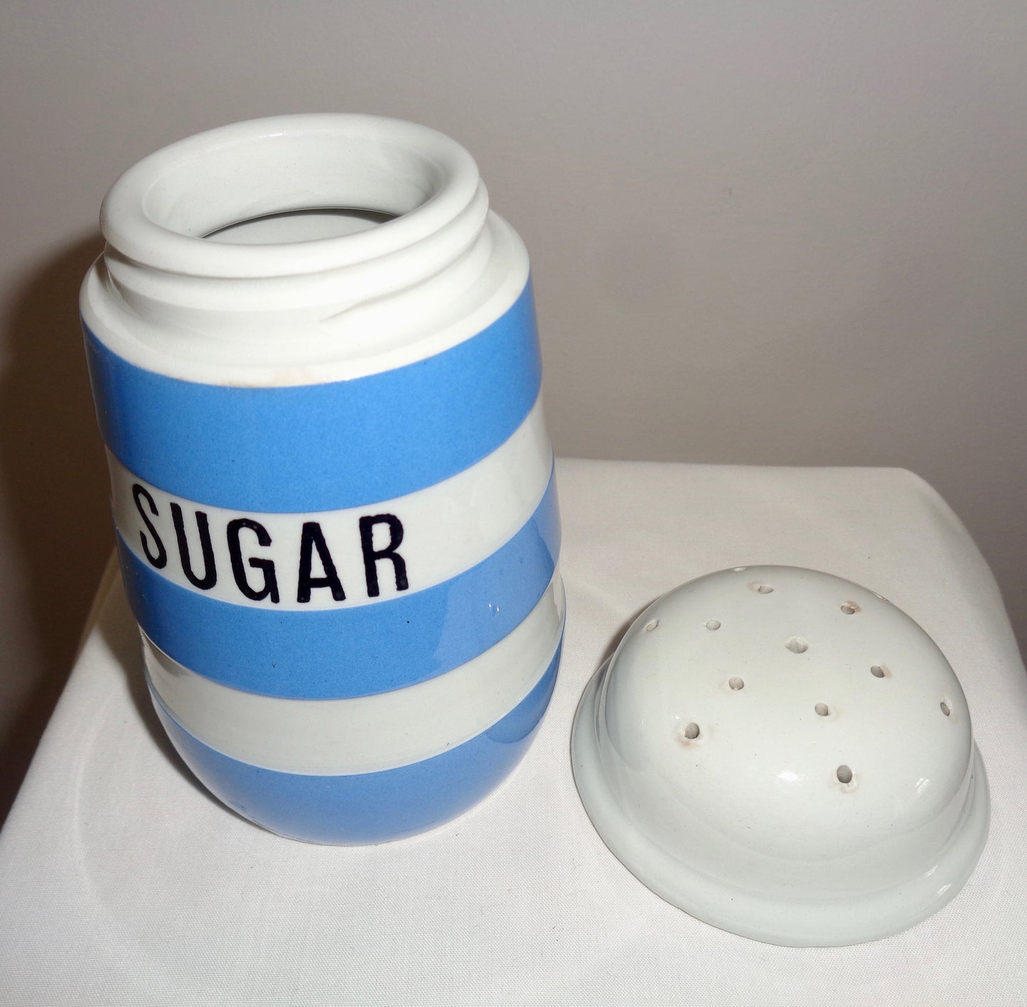 Vintage TG Green Cornishware Sugar Shaker