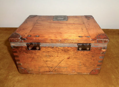 WW2 Wooden Personal Effects Memorial Storage Box