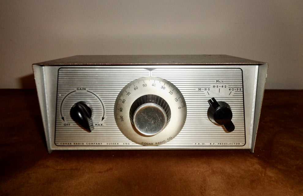1960s Codar Radio Co PR30 RF Valve Type Preselector – Mullard Antiques ...
