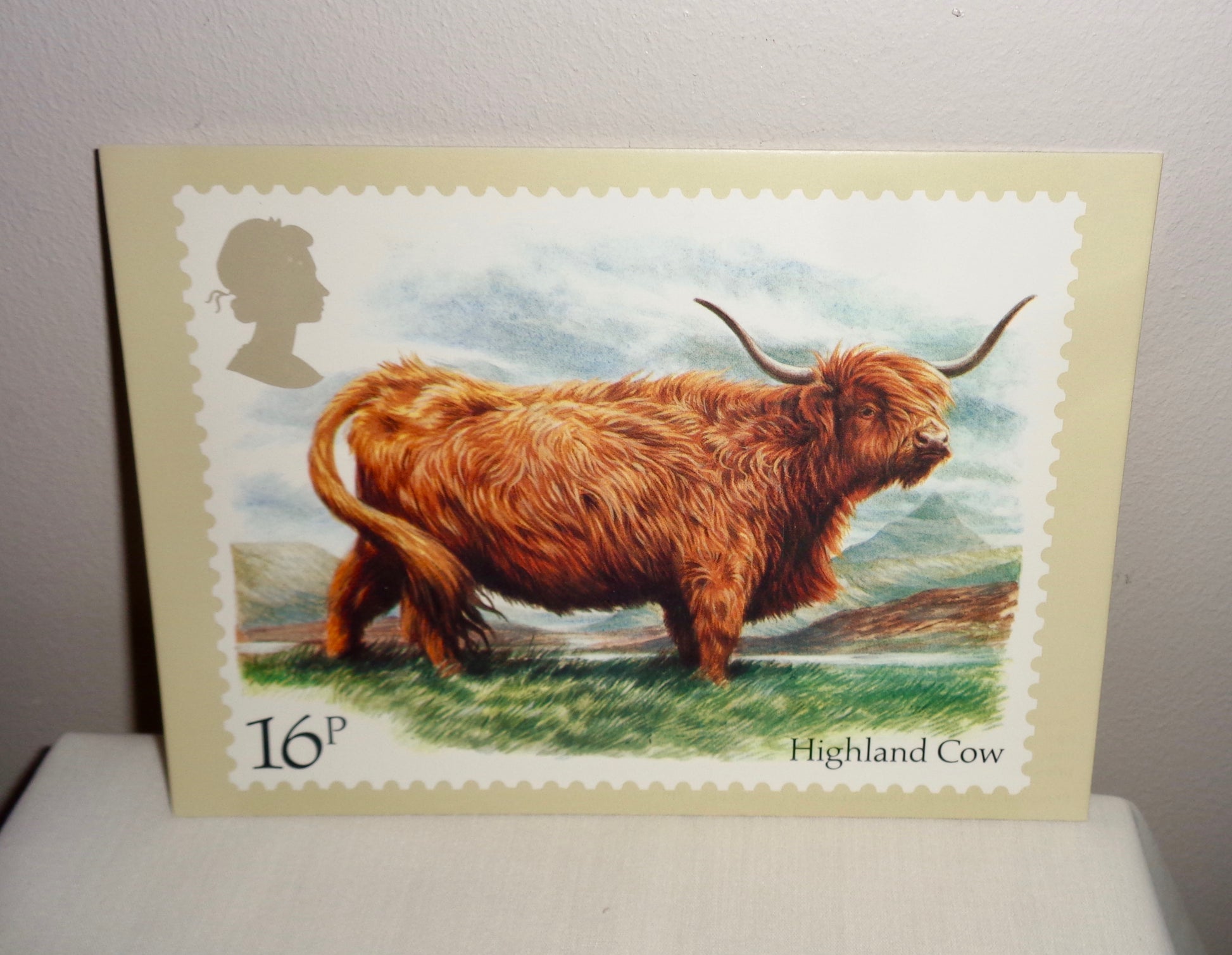 1984 Set of Four British Stamp Cattle PHQ Postcards