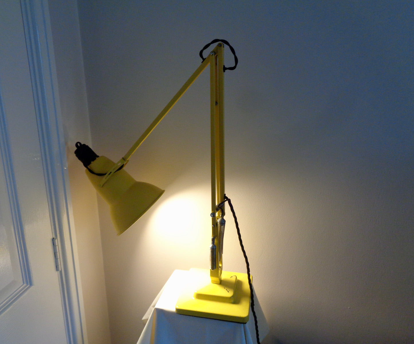 1950s Yellow 1227 Anglepoise Herbert Terry Desk Lamp