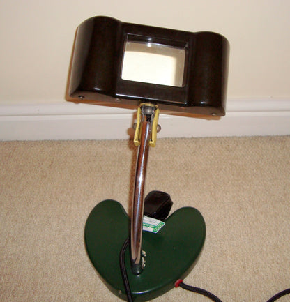 1940s Magnifying Desk Lamp EDL Lens-Lite Hawk