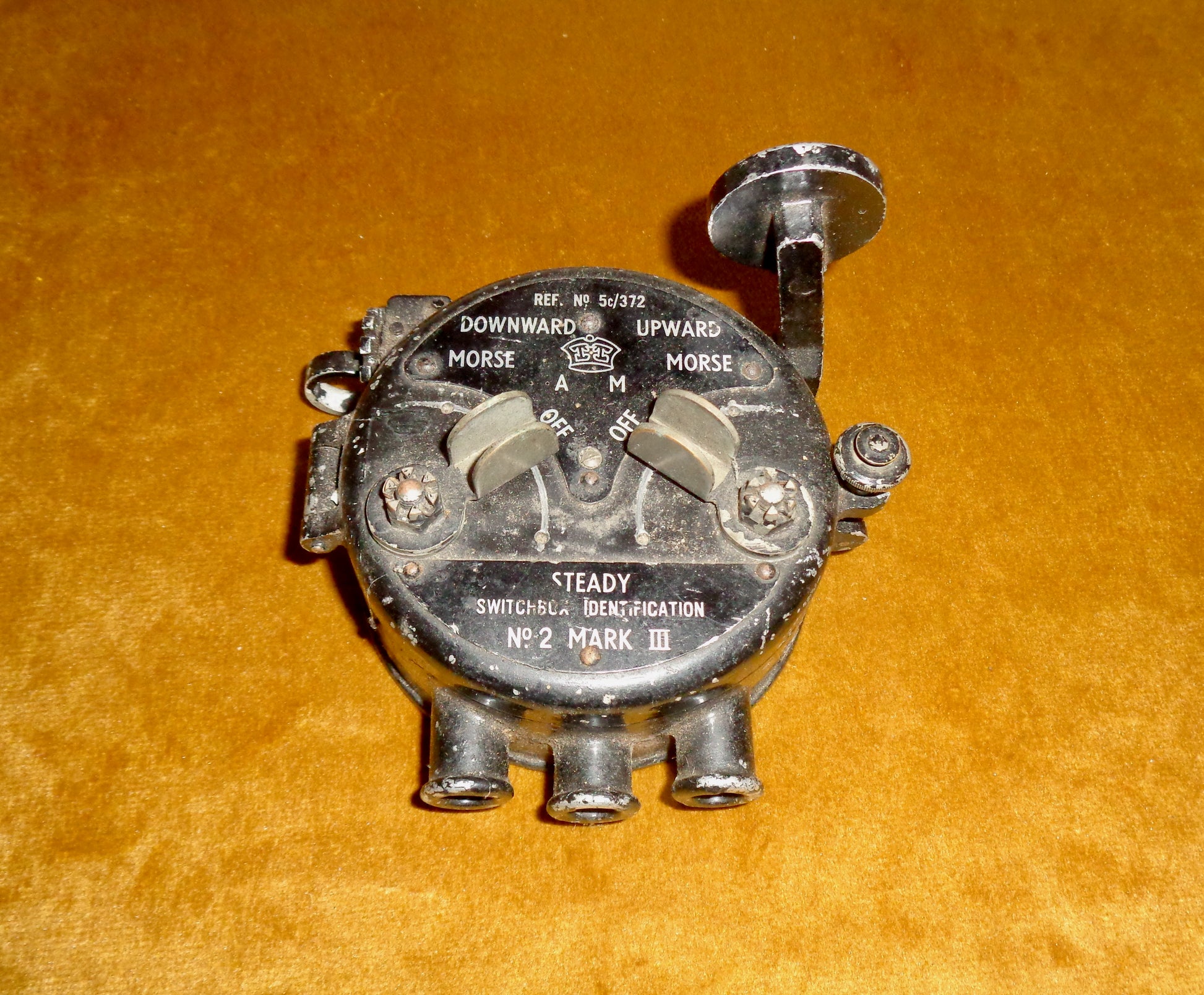 WW2 RAF Identification Lamp Morse Key No.2 Mark III 5C/372