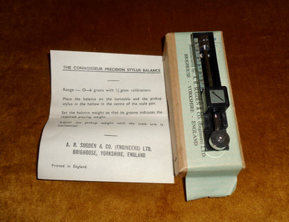 Vintage Connoisseur Precision Stylus Balance For Optimising Pick Up / Tone Arm Tracking Force