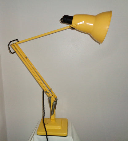 1950s Yellow 1227 Anglepoise Herbert Terry Desk Lamp