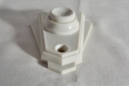 Original Art Deco White Bakelite Electric Door Bell Push/Button