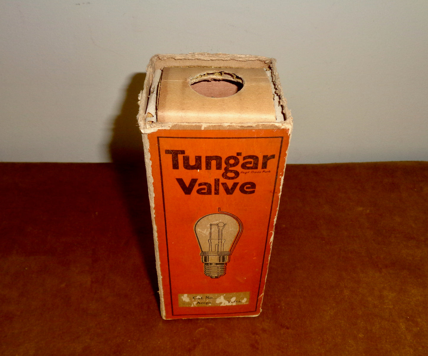 1920s Boxed Tungar Rectifier Valve Made by British Thomson Houston (BTH)