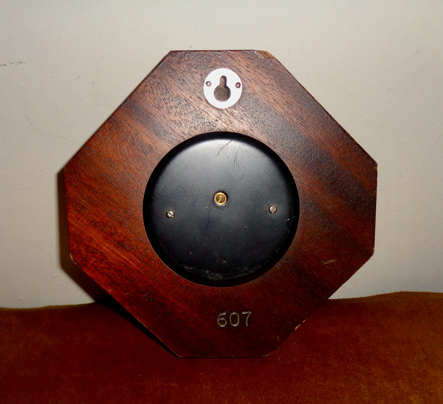 1960s Short & Mason Stormoguide Wall Mounted Barometer In An Octagonal Wood Surround