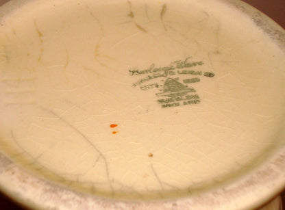 1940s Burgess & Leigh Burleigh Ware 114 Yellow Annulus vase