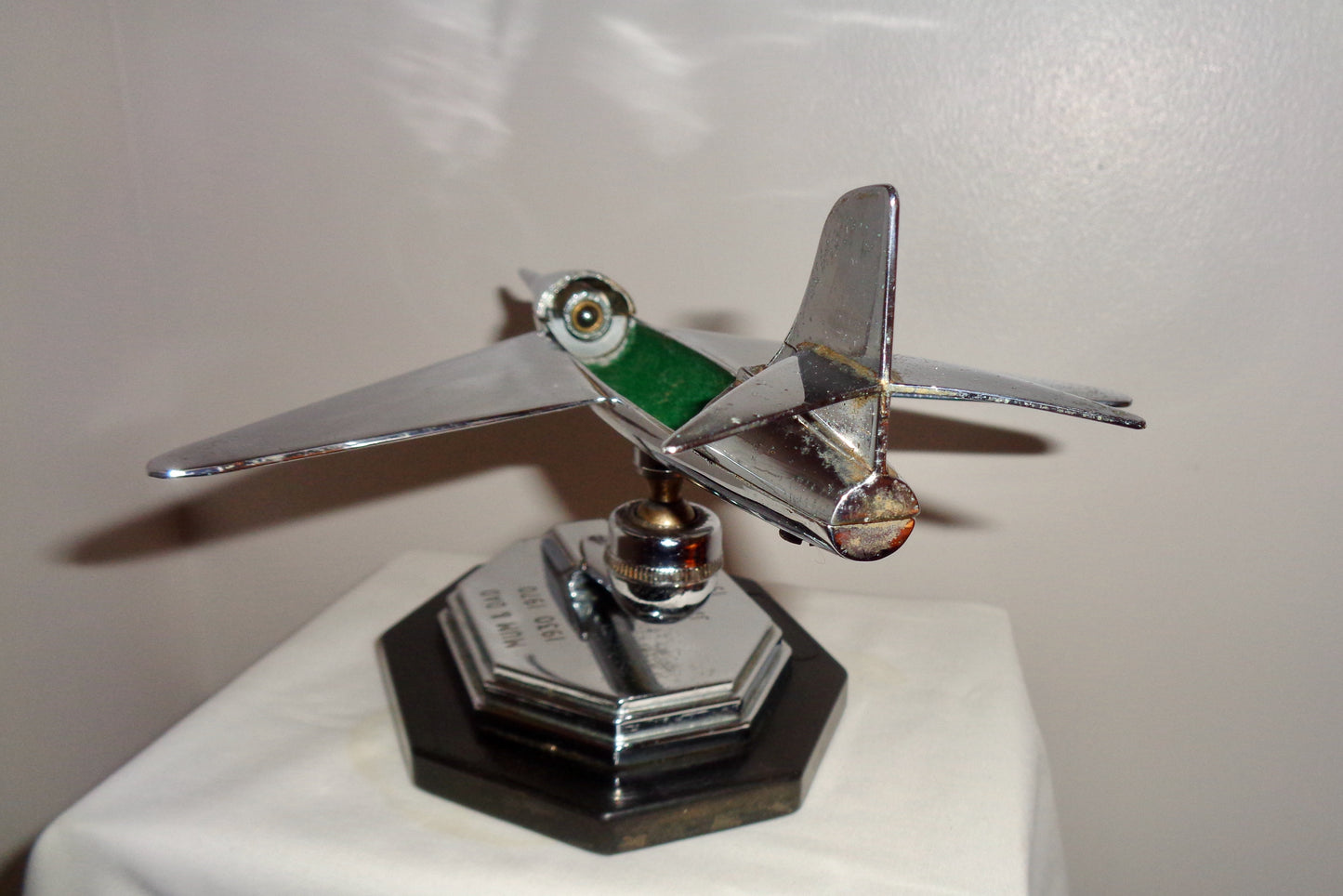 1950s Gala Sonic Aircraft Chrome Desk Model